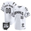 Cincinnati Bengals Vapor Premier Limited Custom Baseball Jersey - All Stitched - White Limited