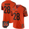 Cincinnati Bengals Joe Mixon Stripes Vapor Limited Jersey - All Stitched - Orange