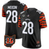 Cincinnati Bengals Joe Mixon Stripes Vapor Limited Jersey - All Stitched - Black