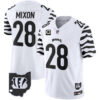 Cincinnati Bengals Joe Mixon Stripes Vapor Limited Jersey - All Stitched - White
