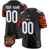Cincinnati Bengals Stripes Vapor Limited Custom Jersey - All Stitched - Black