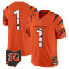 Cincinnati Bengals #1 Team Special Vapor Limited Jersey - All Stitched - Orange