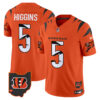Cincinnati Bengals Tee Higgins Special Vapor Limited Jersey - All Stitched - Orange