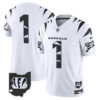Cincinnati Bengals #1 Team Special Vapor Limited Jersey - All Stitched - White Limited