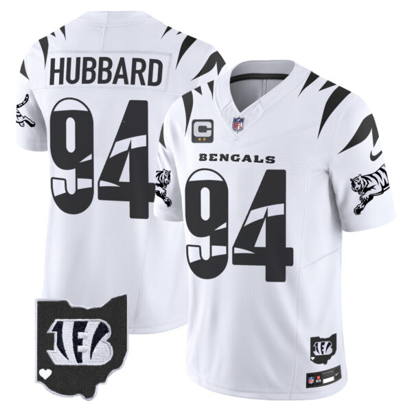 Cincinnati Bengals Sam Hubbard Special Vapor Limited Jersey - All Stitched - White Limited