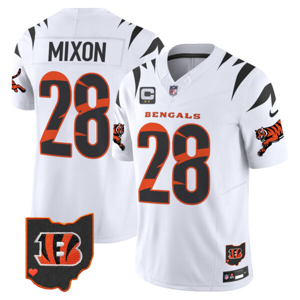 Cincinnati Bengals Joe Mixon Special Vapor Limited Jersey - All Stitched - White