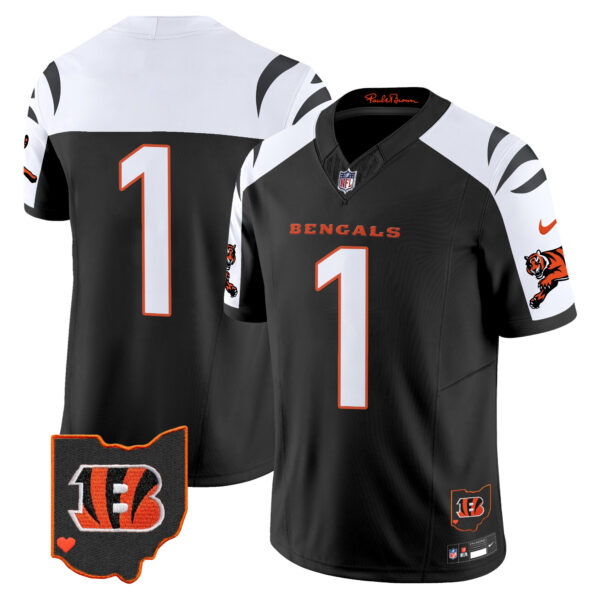 Cincinnati Bengals #1 Team 2026 Vapor Limited Jersey - All Stitched - Alternate