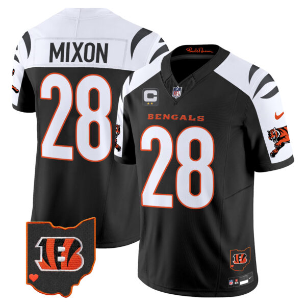 Cincinnati Bengals Joe Mixon 2026 Vapor Limited Jersey - All Stitched - Alternate