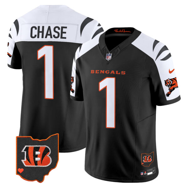 Cincinnati Bengals Ja'Marr Chase 2026 Vapor Limited Jersey - All Stitched - Alternate