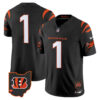 Cincinnati Bengals #1 Team 2026 Vapor Limited Jersey - All Stitched - Black