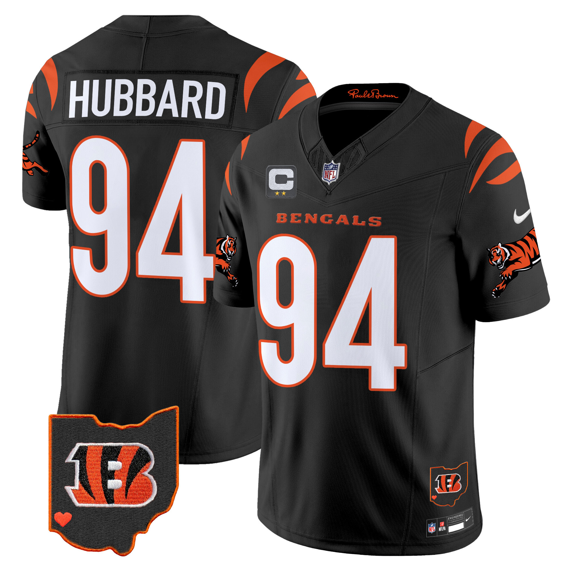 Cincinnati Bengals Sam Hubbard 2026 Vapor Limited Jersey - All Stitched - Black