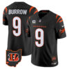 Cincinnati Bengals Joe Burrow 2026 Vapor Limited Jersey - All Stitched - Black