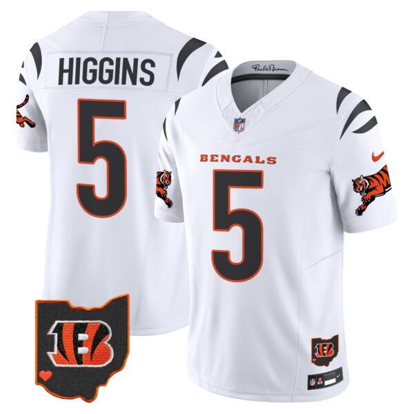 Cincinnati Bengals Tee Higgins 2026 Vapor Limited Jersey - All Stitched - White