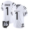 Cincinnati Bengals Ja'Marr Chase 2026 Vapor Limited Jersey - All Stitched - White Limited