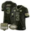 Cleveland Browns Jerry Jeudy 2026 Salute to Service Vapor Jersey - All Stitched - Camo