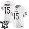 Las Vegas Raiders Fernando Mendoza Ghost Face Edition Vapor Jersey - All Stitched - White