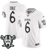 Las Vegas Raiders AJ Cole Ghost Face Edition Vapor Jersey - All Stitched - White