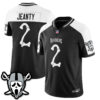Las Vegas Raiders Ashton Jeanty Ghost Face Edition Vapor Jersey - All Stitched - Alternate