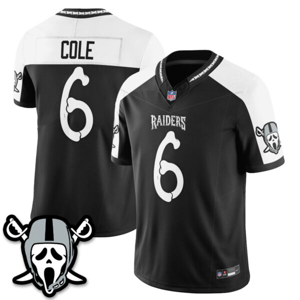Las Vegas Raiders AJ Cole Ghost Face Edition Vapor Jersey - All Stitched - Alternate