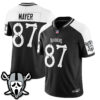 Las Vegas Raiders Michael Mayer Ghost Face Edition Vapor Jersey - All Stitched - Alternate