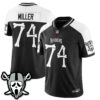 Las Vegas Raiders Kolton Miller Ghost Face Edition Vapor Jersey - All Stitched - Alternate