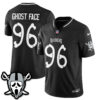Las Vegas Raiders Ghost Face Ghost Face Edition Vapor Jersey - All Stitched - Black