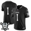 Las Vegas Raiders Team Ghost Face Edition Vapor Jersey - All Stitched - Black