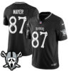 Las Vegas Raiders Michael Mayer Ghost Face Edition Vapor Jersey - All Stitched - Black