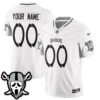 Las Vegas Raiders Ghost Face Edition Vapor Custom Jersey - All Stitched - White