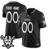 Las Vegas Raiders Ghost Face Edition Vapor Custom Jersey - All Stitched - Black