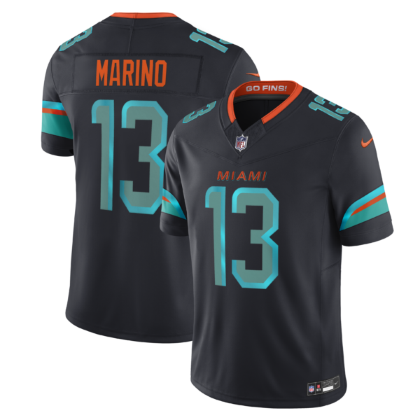 Miami Dolphins Dan Marino Rivalries Collection Limited Jersey - Navy