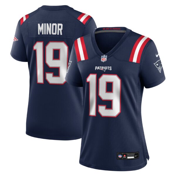 Women's New England Patriots Kobee Minor Vapor Limited Jersey - Navy