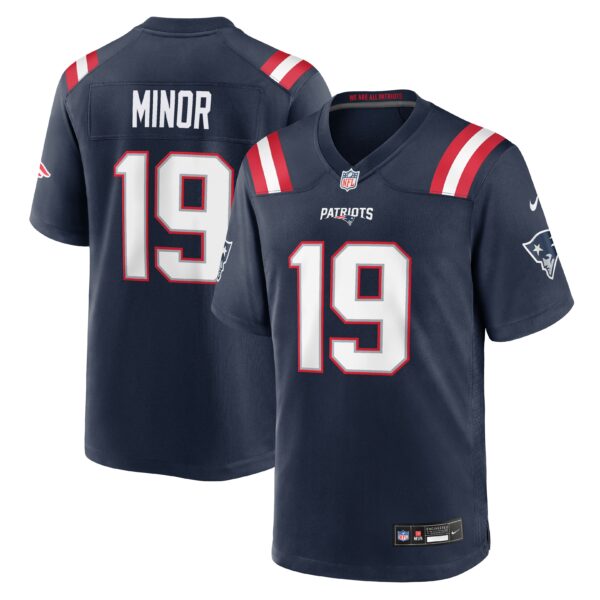 New England Patriots Kobee Minor Vapor Limited Jersey - Navy