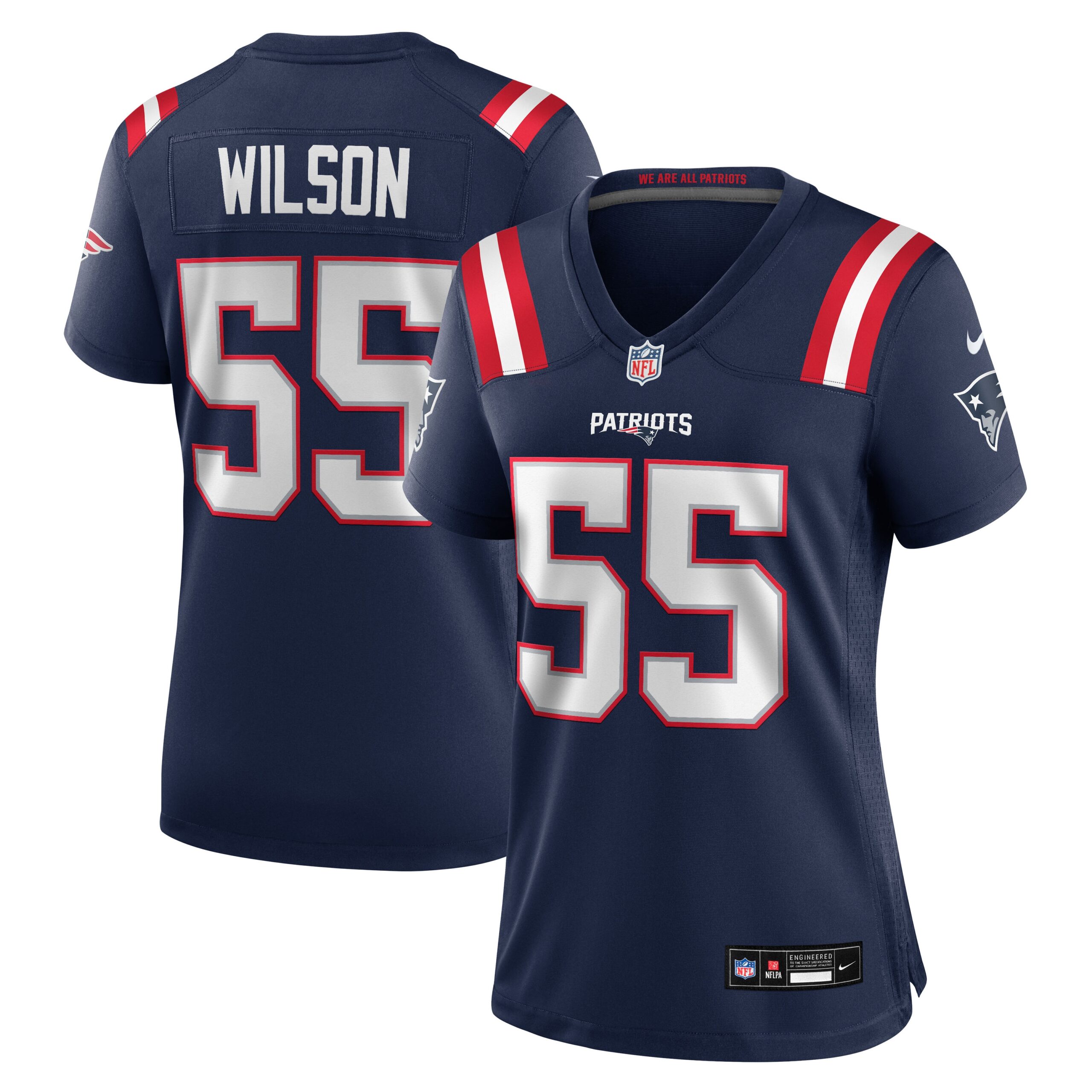 Women's New England Patriots Jared Wilson Vapor Limited Jersey - Navy