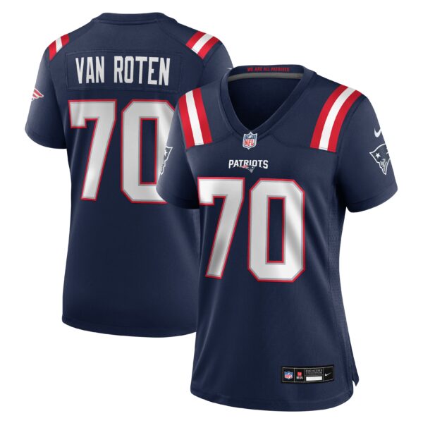 Women's New England Patriots Greg Van Roten Vapor Limited Jersey - Navy