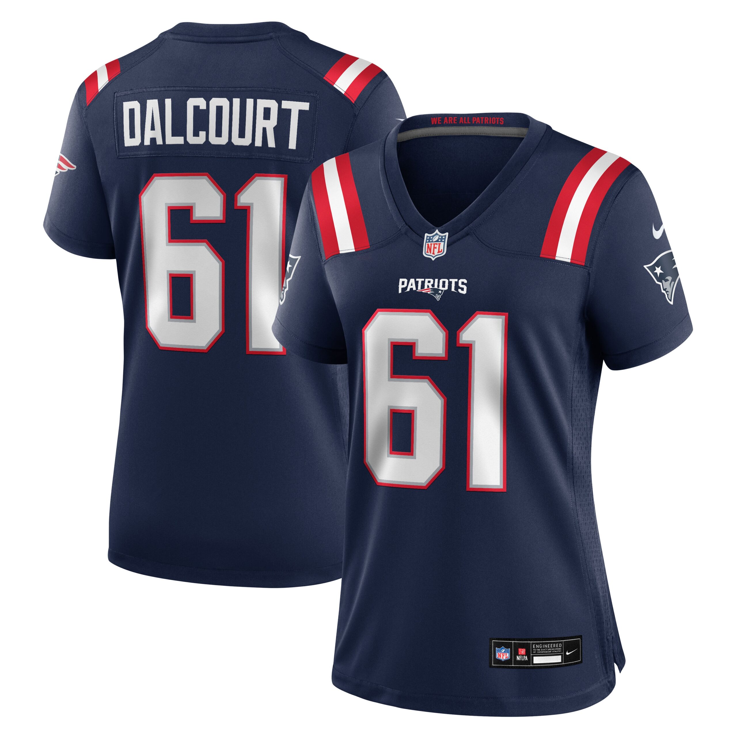 Women's New England Patriots Darrian Dalcourt Vapor Limited Jersey - Navy