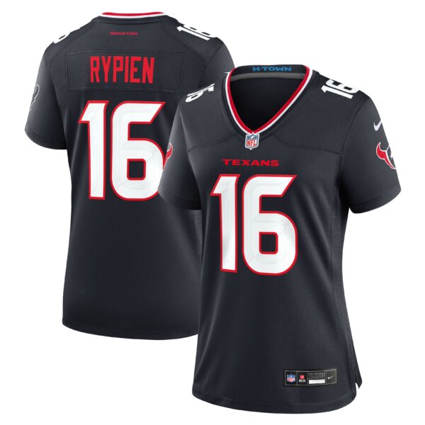 Women's Houston Texans Brett Rypien Vapor Limited Jersey - All Stitched - Navy