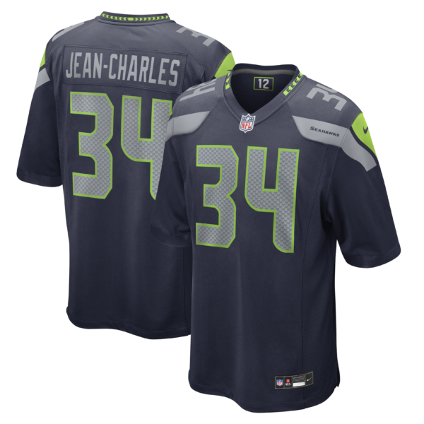 Seattle Seahawks Shemar Jean-Charles Vapor Limited Jersey - All Stitched - Navy