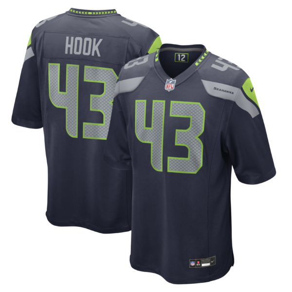 Seattle Seahawks Maxen Hook Vapor Limited Jersey - All Stitched - Navy