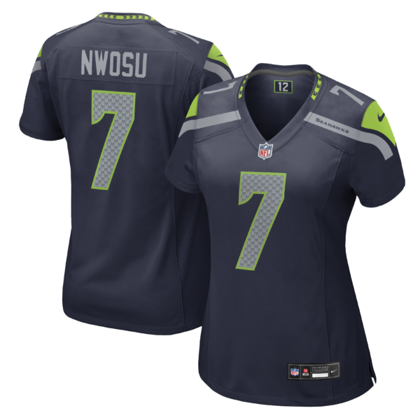 Women's Seattle Seahawks Uchenna Nwosu Vapor Limited Jersey - All Stitched - Navy