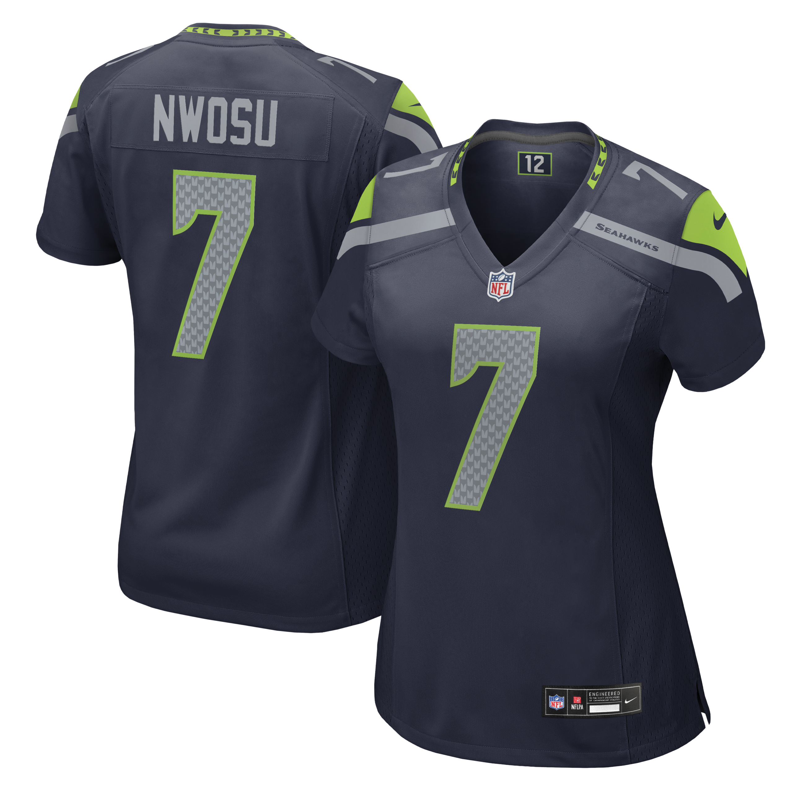 Women's Seattle Seahawks Uchenna Nwosu Vapor Limited Jersey - All Stitched - Navy