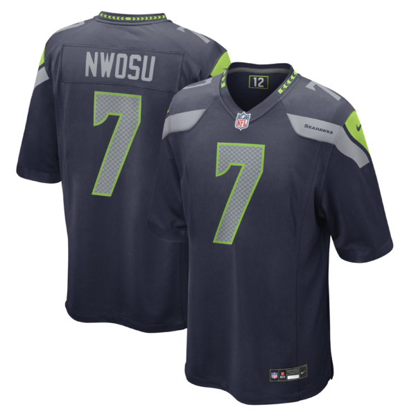Seattle Seahawks Uchenna Nwosu Vapor Limited Jersey - All Stitched - Navy