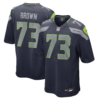 Seattle Seahawks Logan Brown Vapor Limited Jersey - All Stitched - Navy