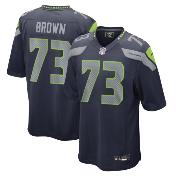 Seattle Seahawks Logan Brown Vapor Limited Jersey - All Stitched - Navy