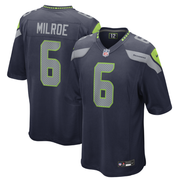 Seattle Seahawks Jalen Milroe Vapor Limited Jersey - All Stitched - Navy