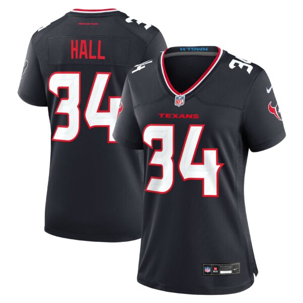 Women's Houston Texans Bryce Hall Vapor Limited Jersey - All Stitched - Navy