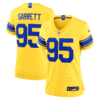 Women's Los Angeles Rams Myles Garrett Classic Sol Game Limited Jersey - All Stitched - Gold