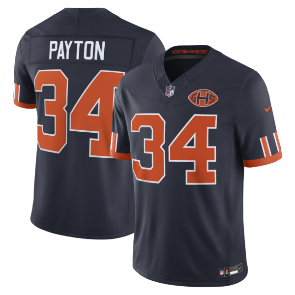 Chicago Bears Walter Payton Rivalries Vapor Limited Jersey - All Stitched - Navy