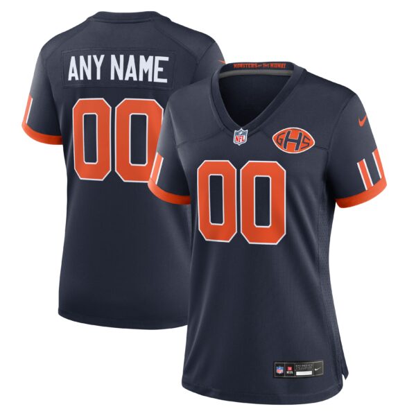 Women's Chicago Bears Rivalries Vapor Limited Custom Jersey - All Stitched - Navy