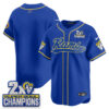 Los Angeles Rams Team 2X Champs Rivalries Vapor Baseball Jersey - All Stitched - Royal